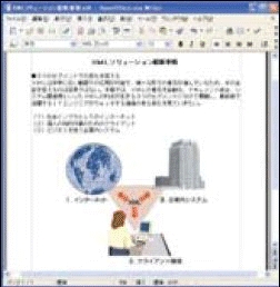 画面1 OpenOffice.orgによる編集